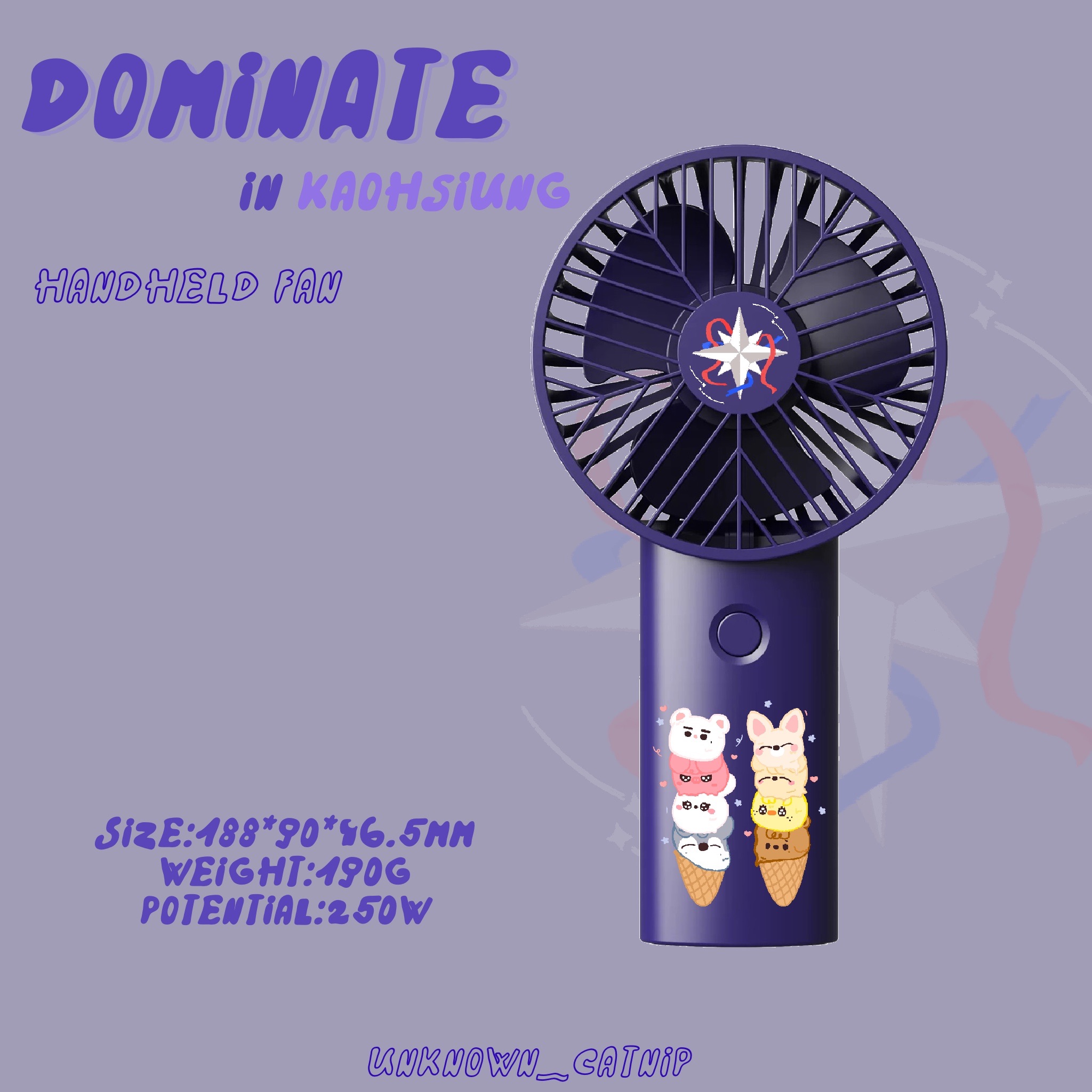 dominATE高雄場限定-手持風扇通販🌬（預購）