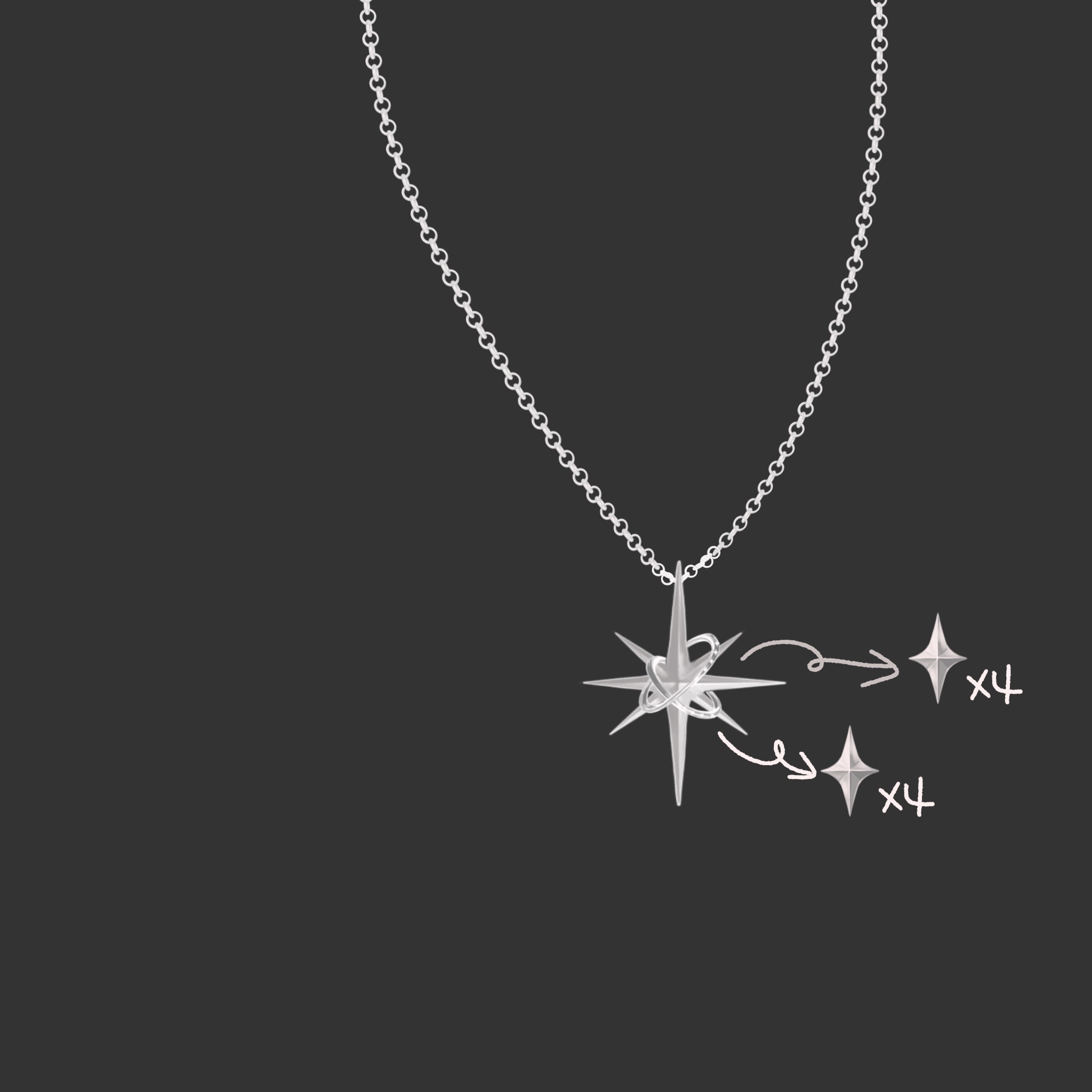 SKZ🧭八芒星項鏈🧭