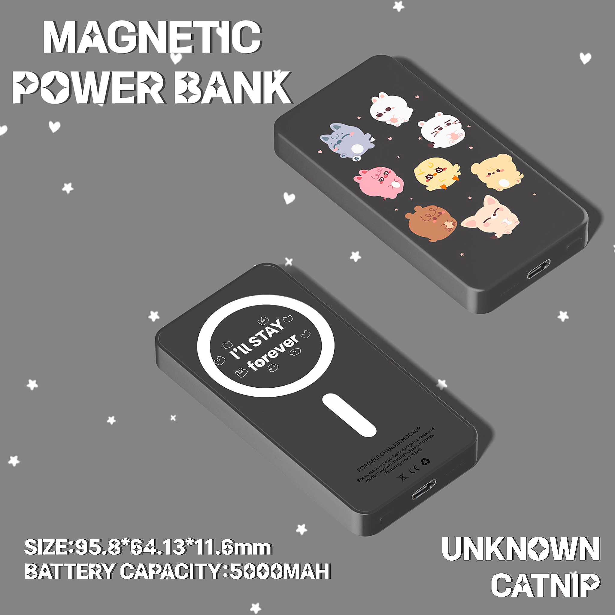 章魚燒ZOO 磁吸行動電源