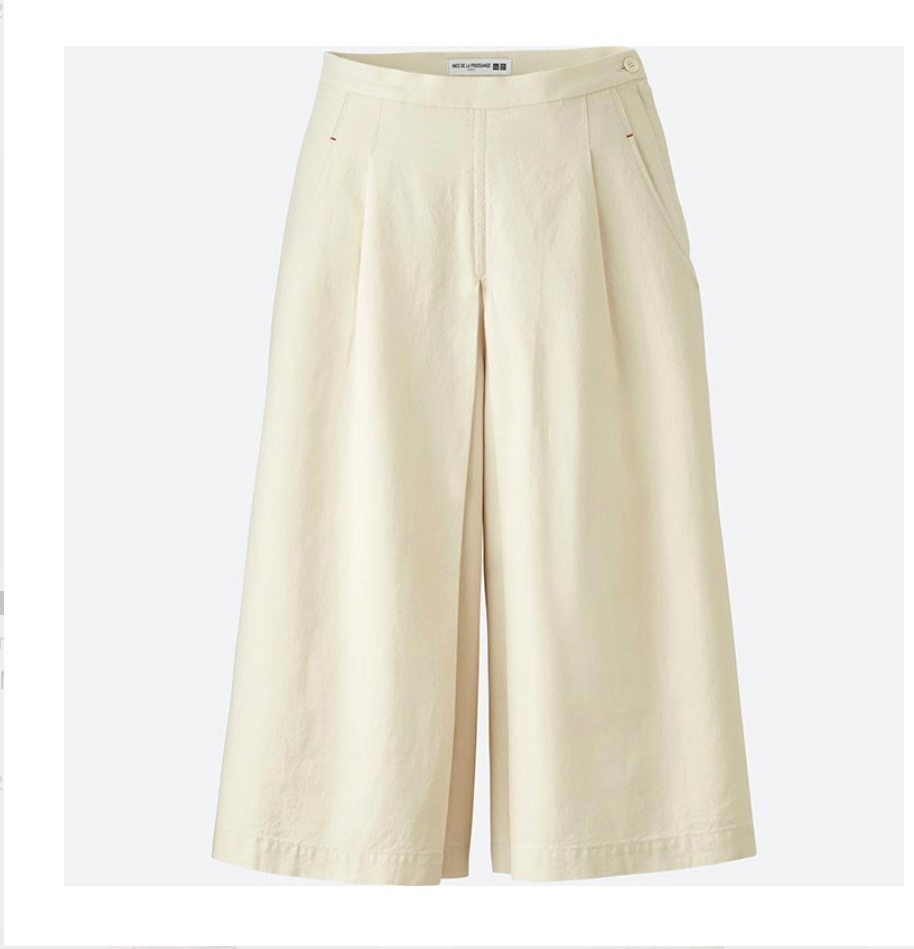 UNIQLO INES DE LA FRESSANG 棉麻褲裙