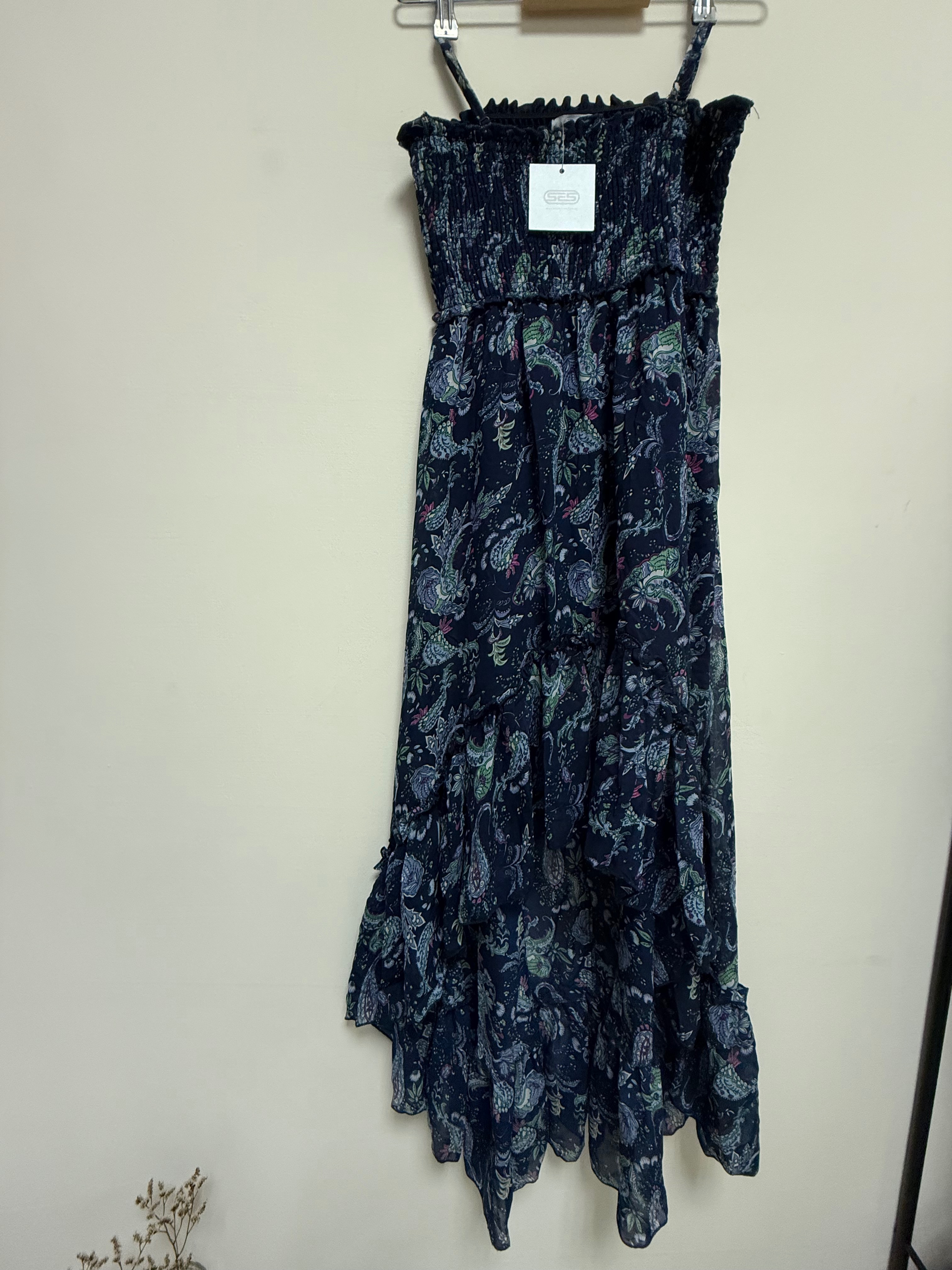 💎全新轉售 澳洲品牌 SES FASHION 平口細肩帶皺摺魚尾洋裝