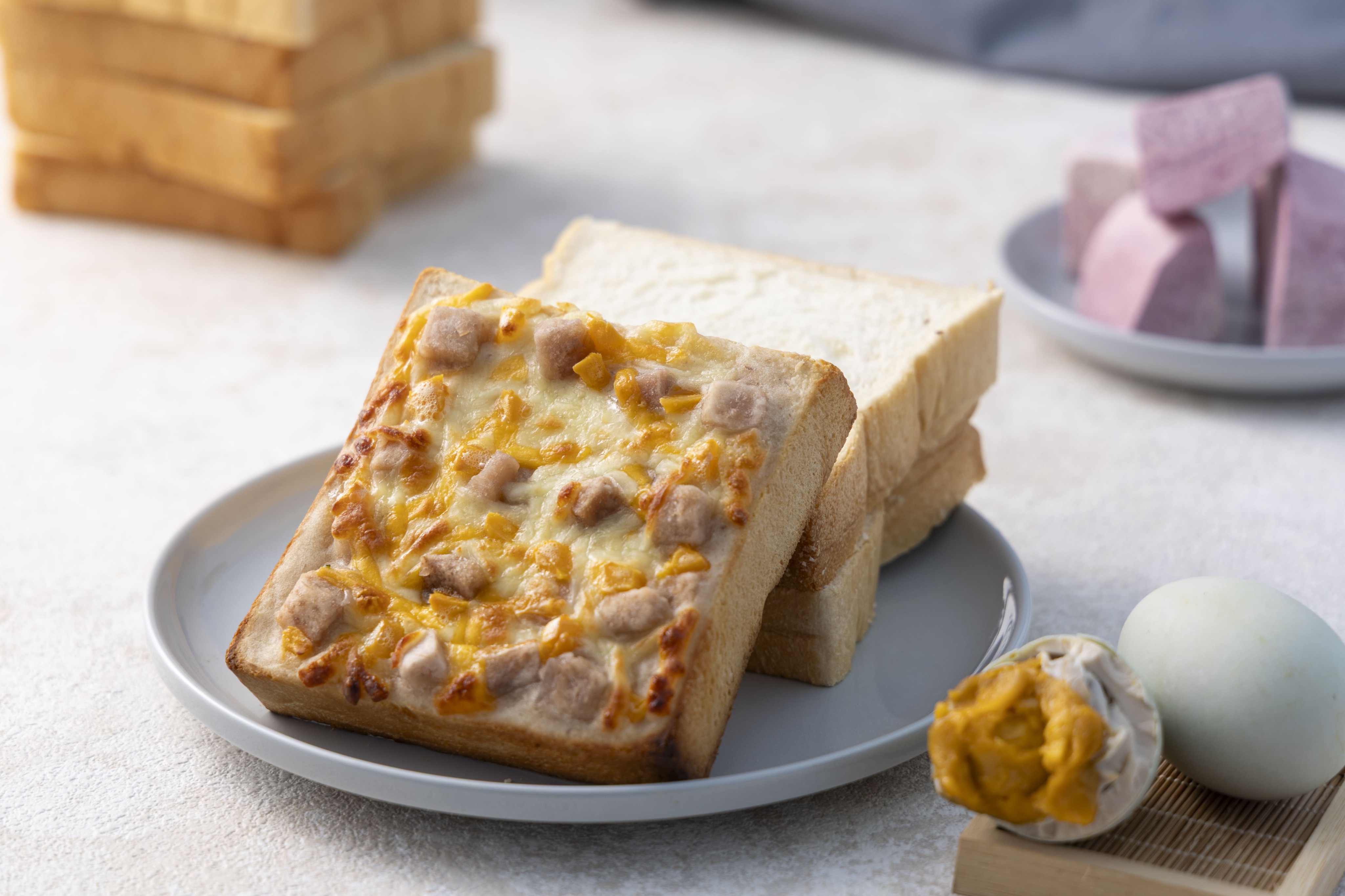 芋頭鹹蛋 生吐司厚片