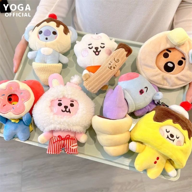 BT21防彈少年團寶寶甜品鑰匙扣掛件