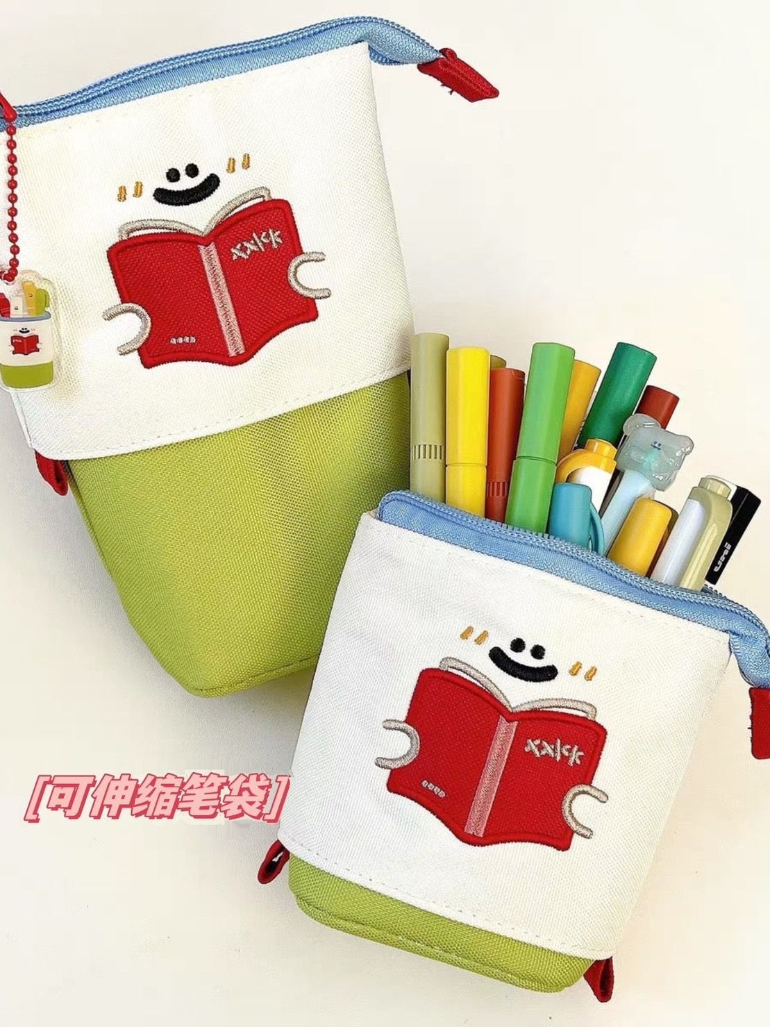 日系卡通筆袋大容量立式筆筒