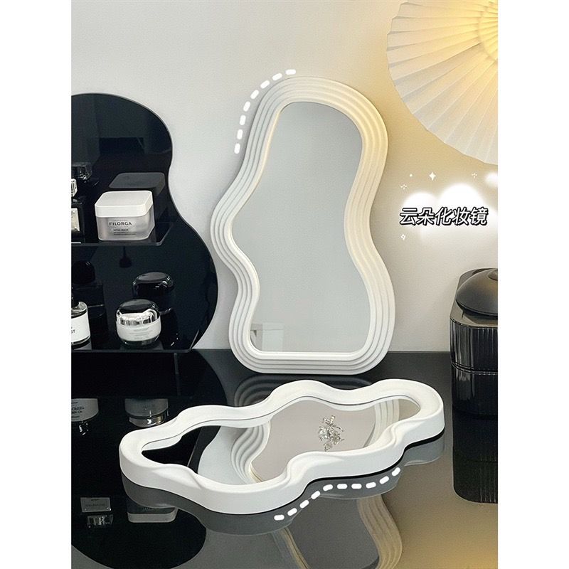 41*25cm 雲朵變形扭曲鏡化妝鏡