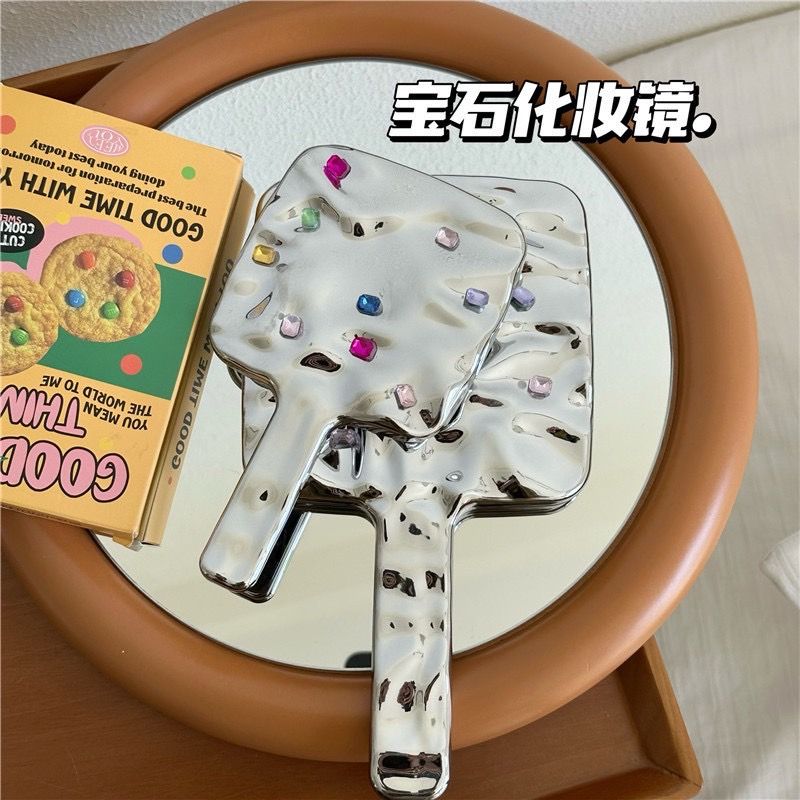 帶鑽辣妹手持化妝鏡