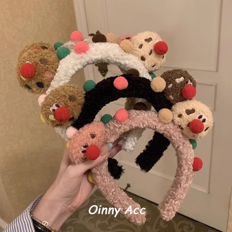 醜萌曲奇餅乾小丑毛絨髮箍