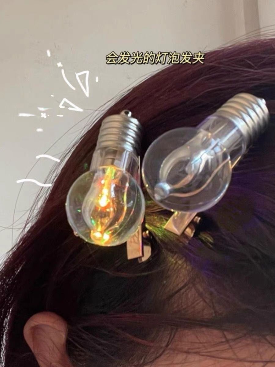 趣味創意小剪刀菜刀燈泡髮夾