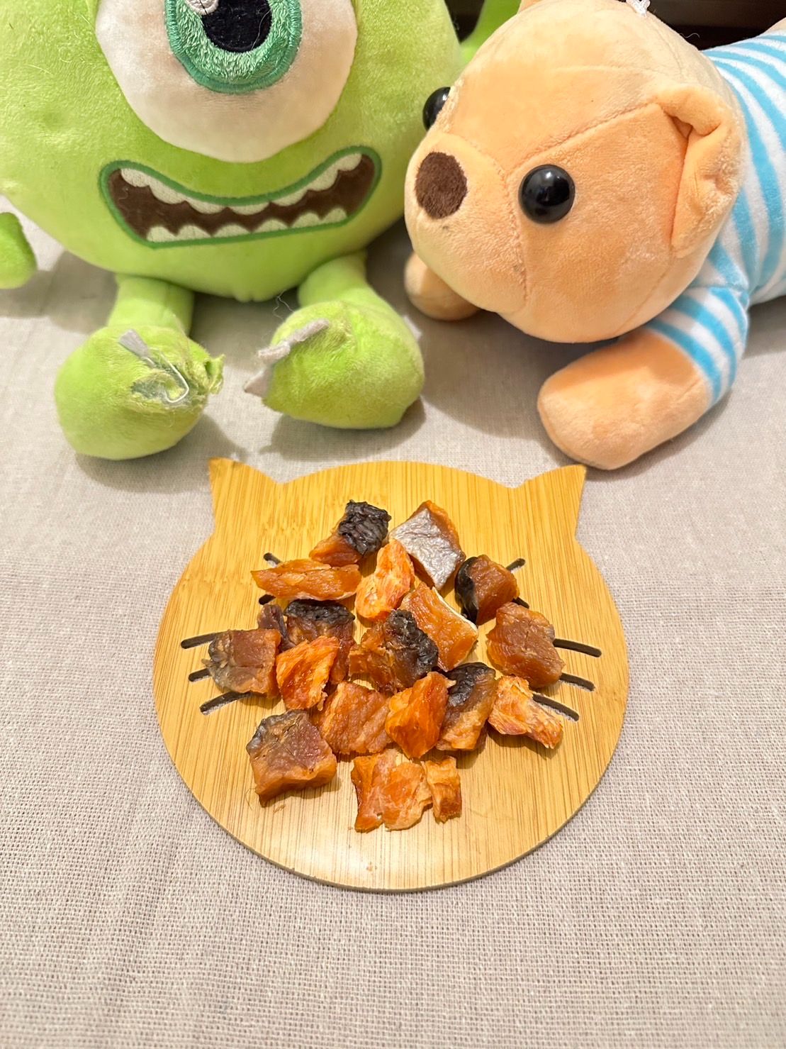 CHAI MIE MIE 柴咩咩｛100%純天然生食級鮭魚肉丁｝/鮭魚零食/ 貓狗寵物零食/真空包裝