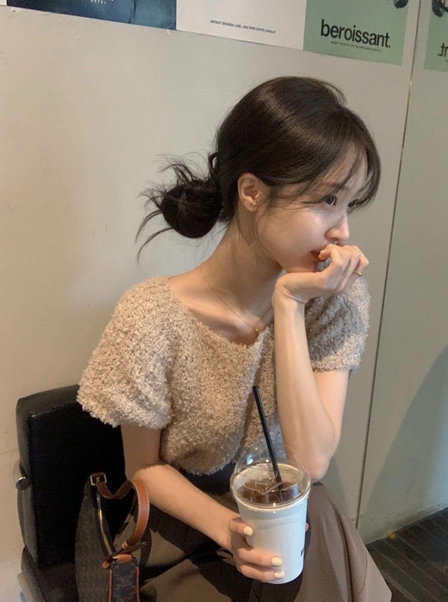 正韓現貨 Lilys fluffy knit 氣質毛圈砂針織短袖