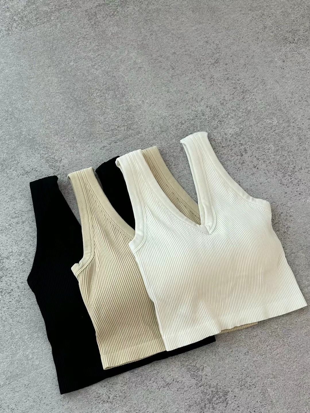 正韓現貨 副乳byebye！前V後V設計款bra top