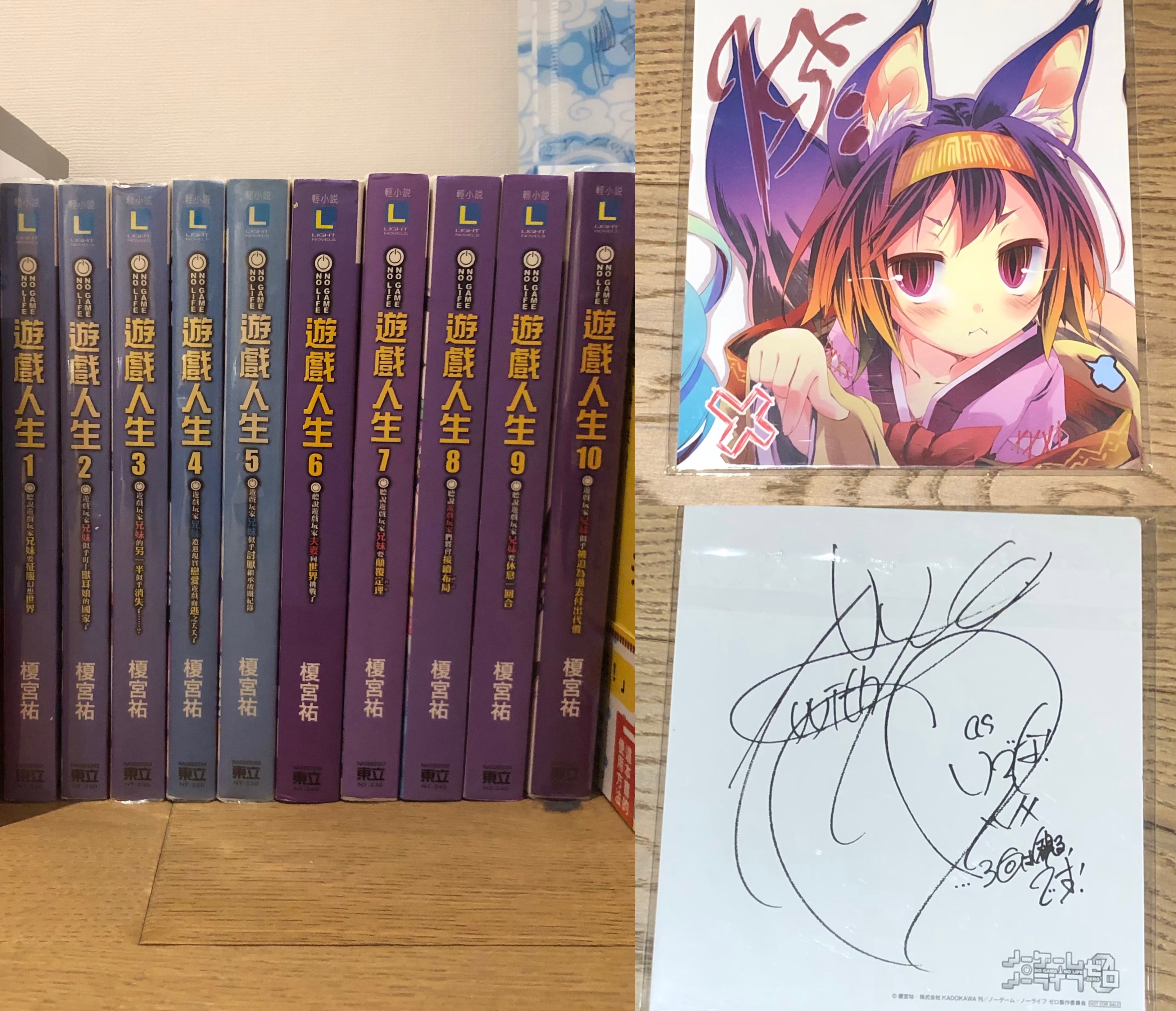 遊戲人生 小說1至10集 贈電影特典色紙