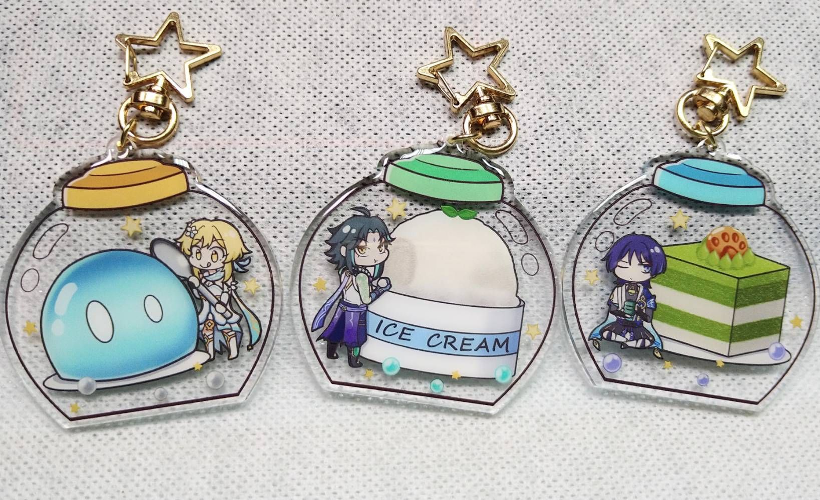 6cm甜點系列壓克力吊飾