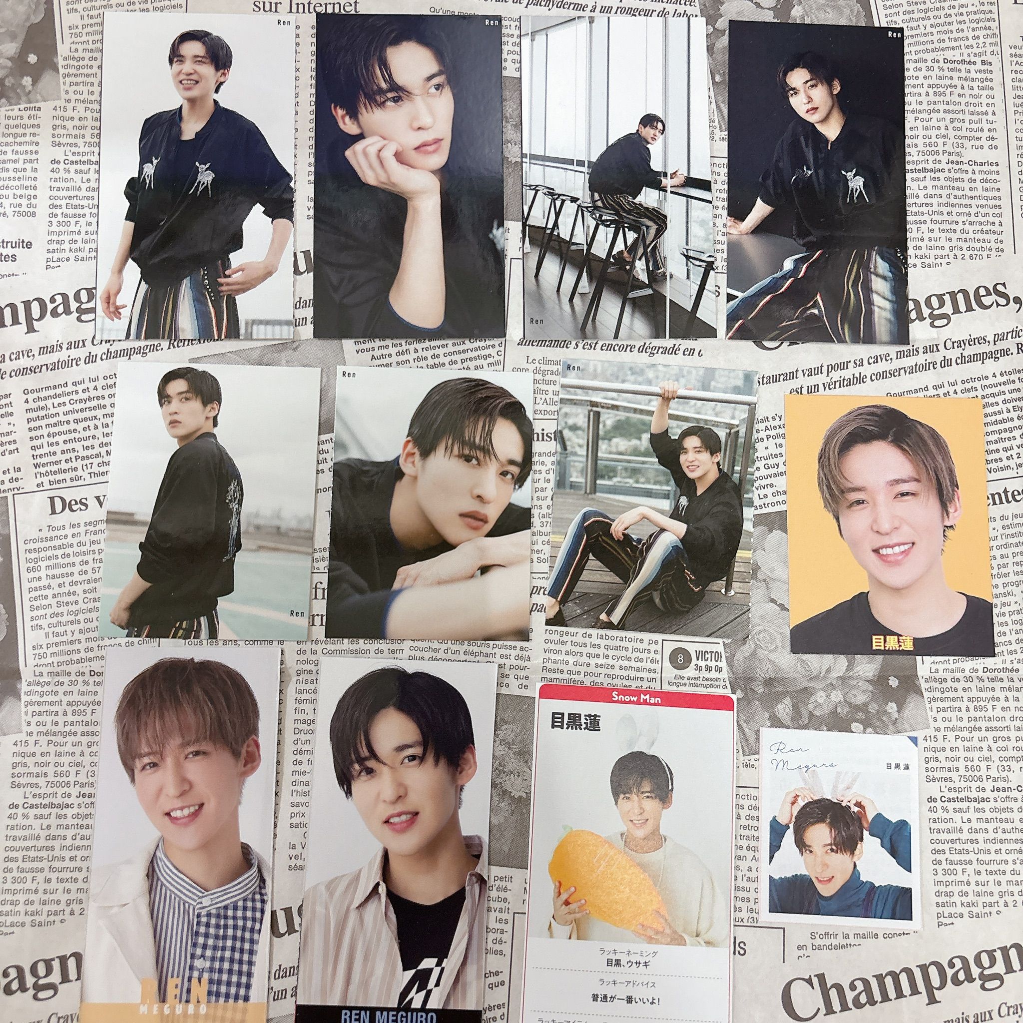 雜誌厚紙（雙人厚紙為雙面，為最後二張圖）