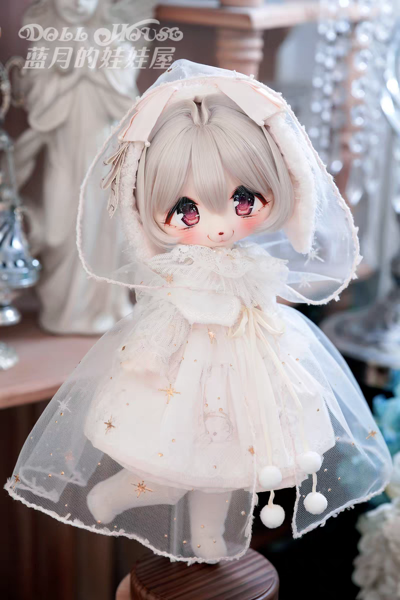 藍月娃娃屋星星下唱歌，米粉色，小六分瘦腿襪，全新未穿