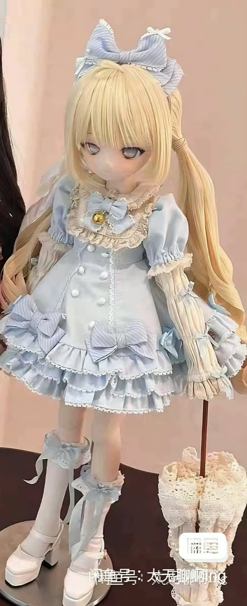 魯嚕LU櫥窗人偶藍色普四尺寸