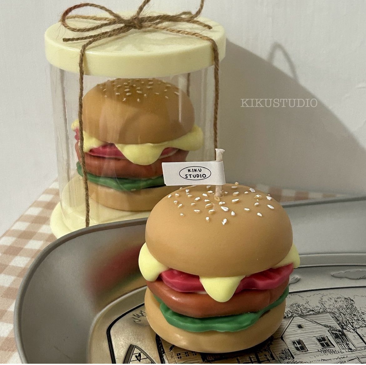 𓂃𓈒𓏸🍔漢堡蠟燭 𓏸𓈒 𓂃