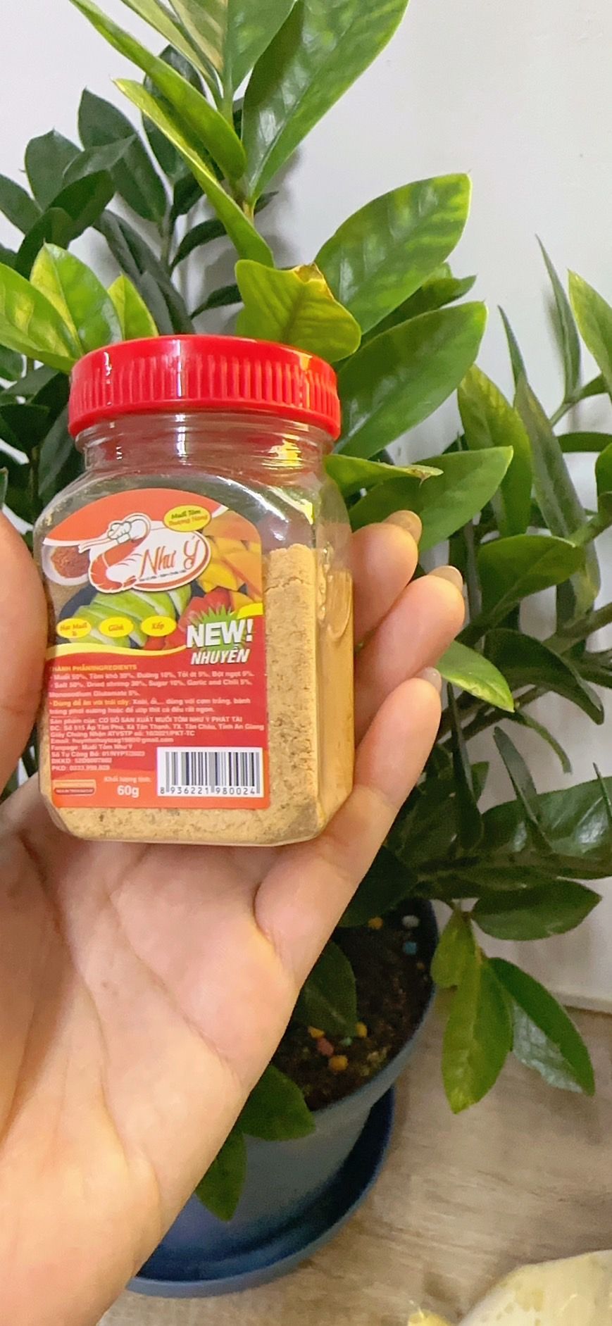 如意蝦鹽小罐，（細）muối mini nhiễn