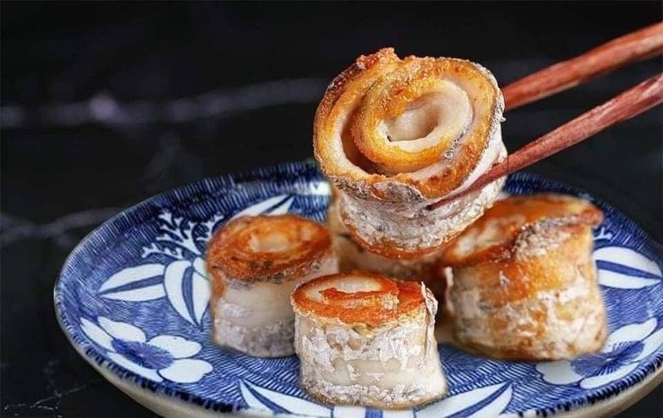 《南方澳白帶魚卷》#外皮煎炸恰恰裡面嫩嫩的魚肉好好吃