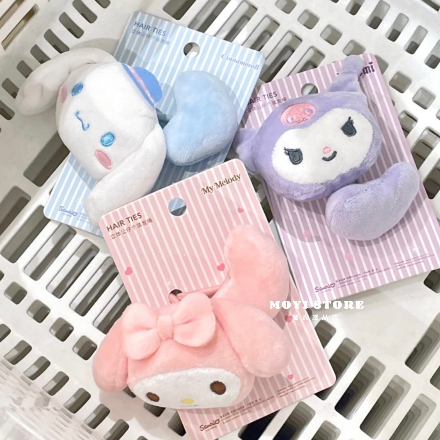 （台灣現貨❤24H內發貨）┃ 正版三麗鷗立體公仔愛心髮圈