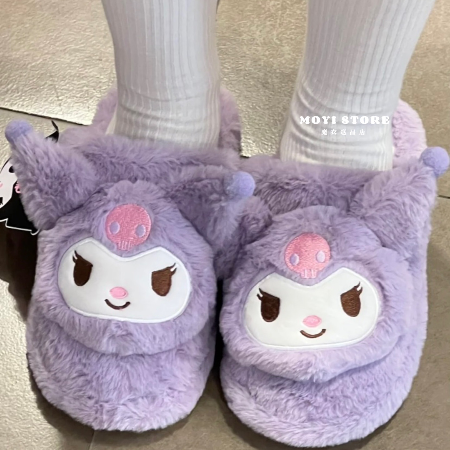 （台灣現貨❤24H內發貨）┃ 正版三麗鷗立體毛絨保暖拖鞋