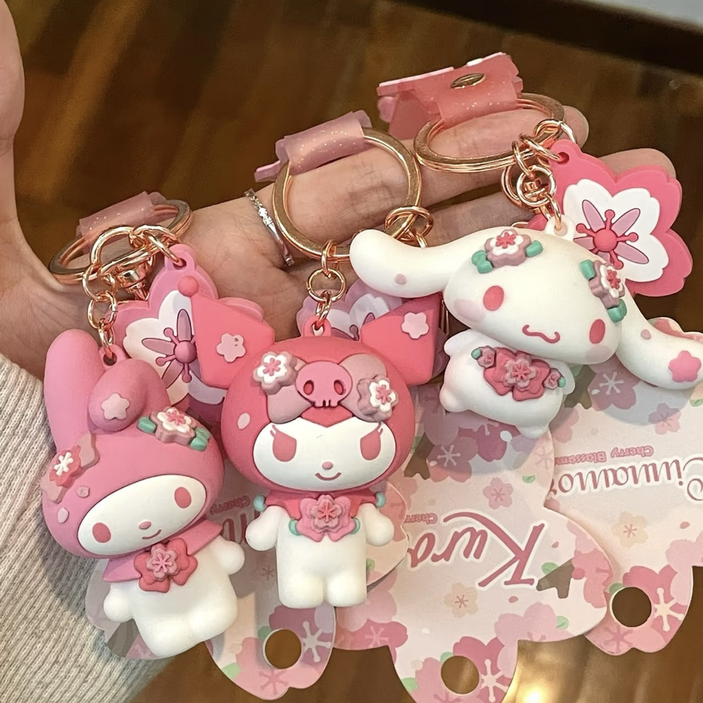 （預購商品❤️）正版三麗鷗櫻花限定系列吊飾鑰匙扣