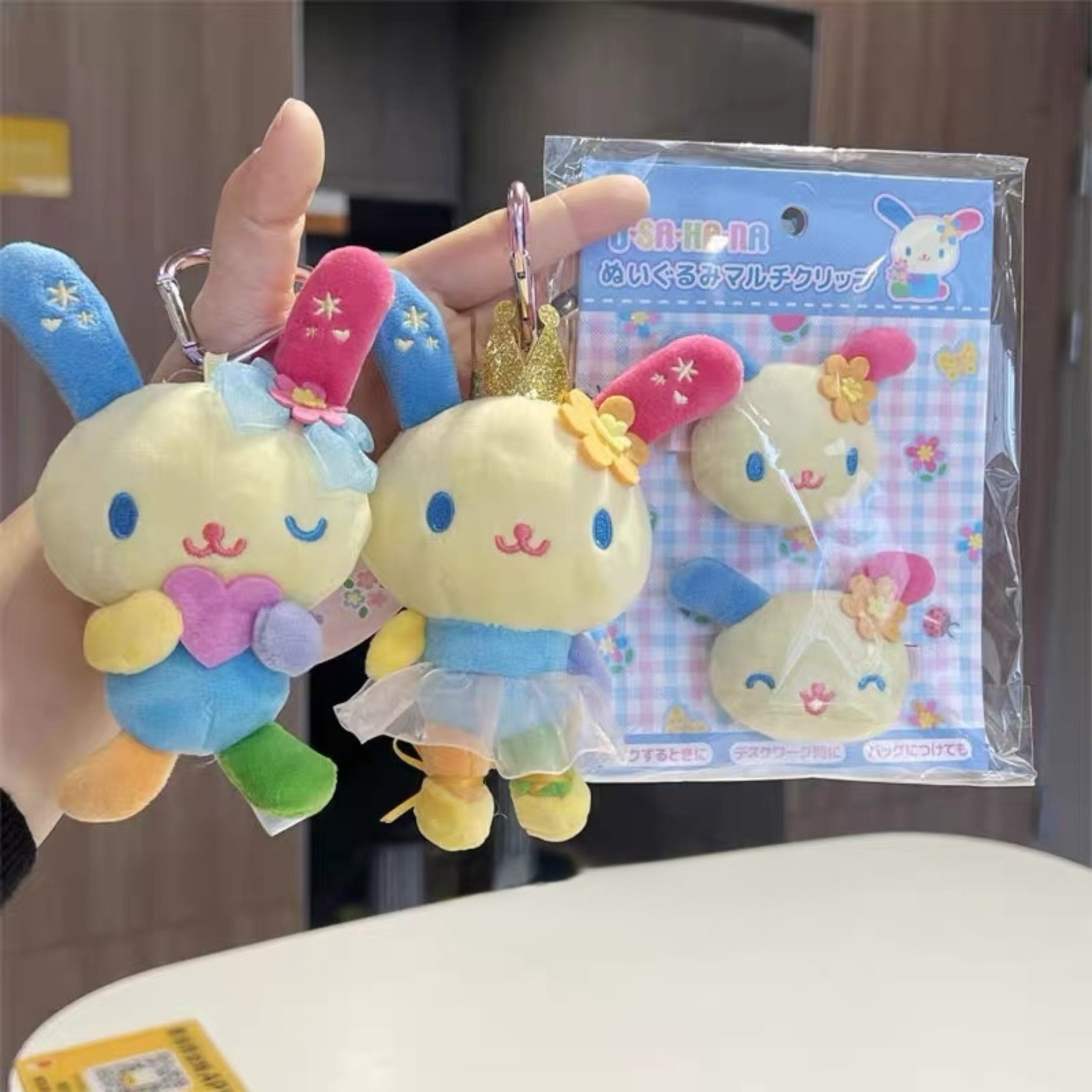 （預購商品❤️）正版三麗鷗花小兔娃娃吊飾鏡子髮夾系列