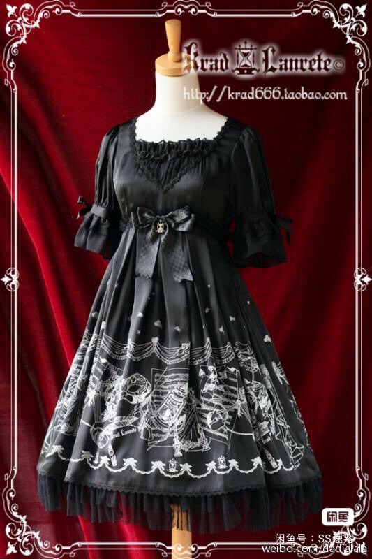 【Krad Lanrete】歌劇魅影 / 黑色 / 短款 / S碼