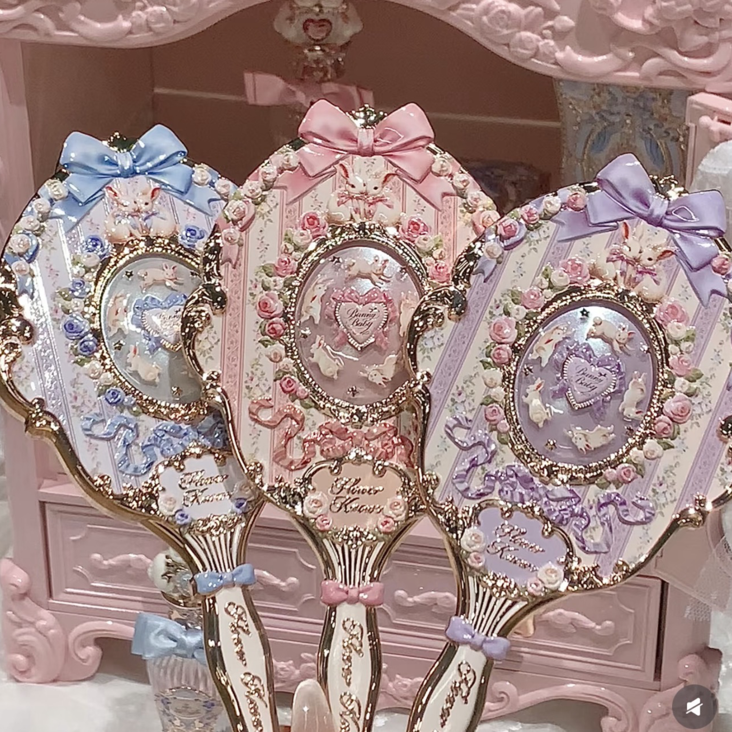 花知曉邦尼兔系列雕刻鏡子🪞