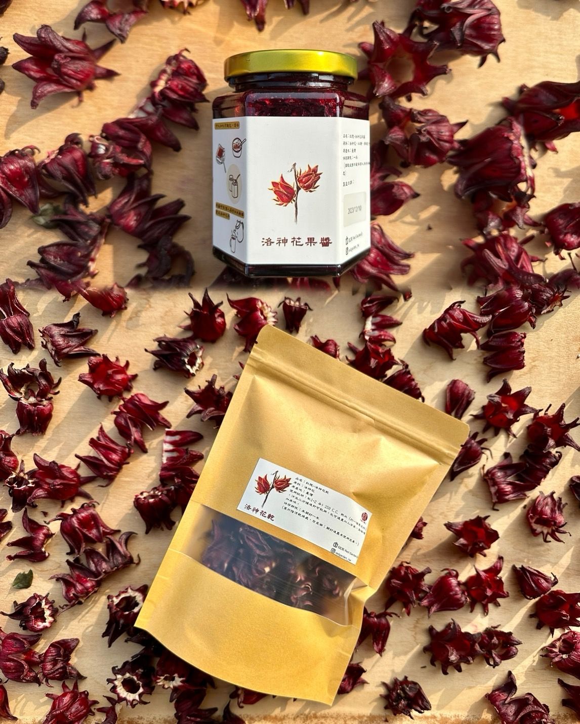 紅院-洛神花乾/洛神花果醬組合組