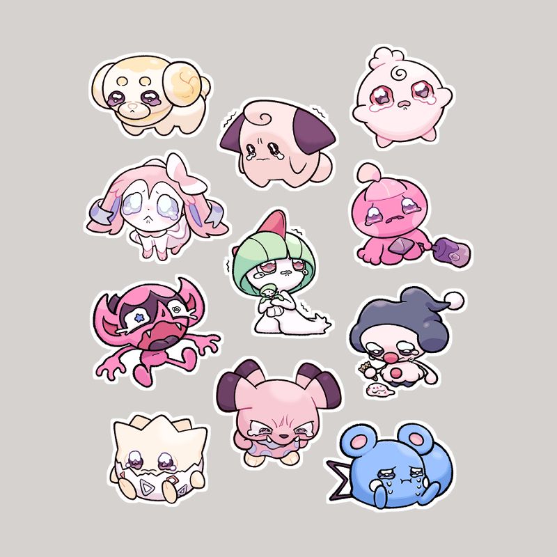 哭哭妖精寶包-全斷貼紙