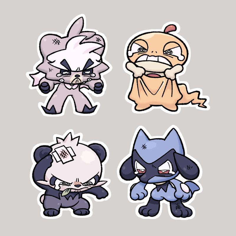 哭哭格鬥寶包-全斷貼紙