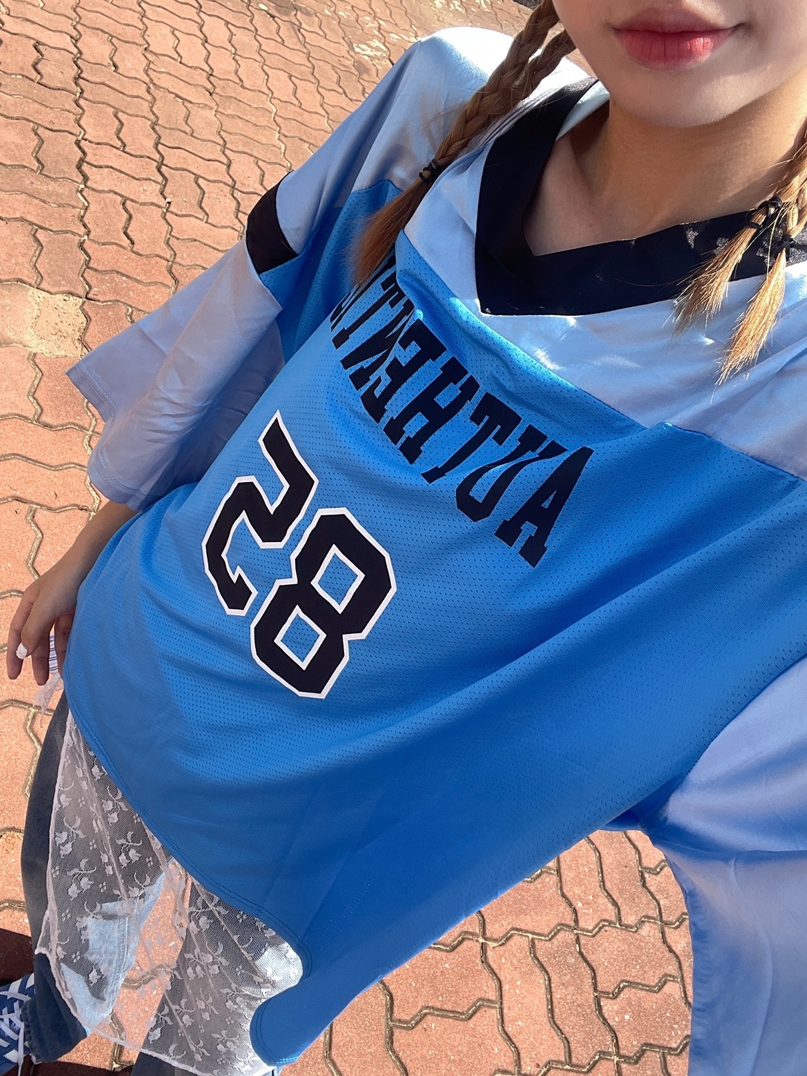 美式復古藍色球衣🌀85