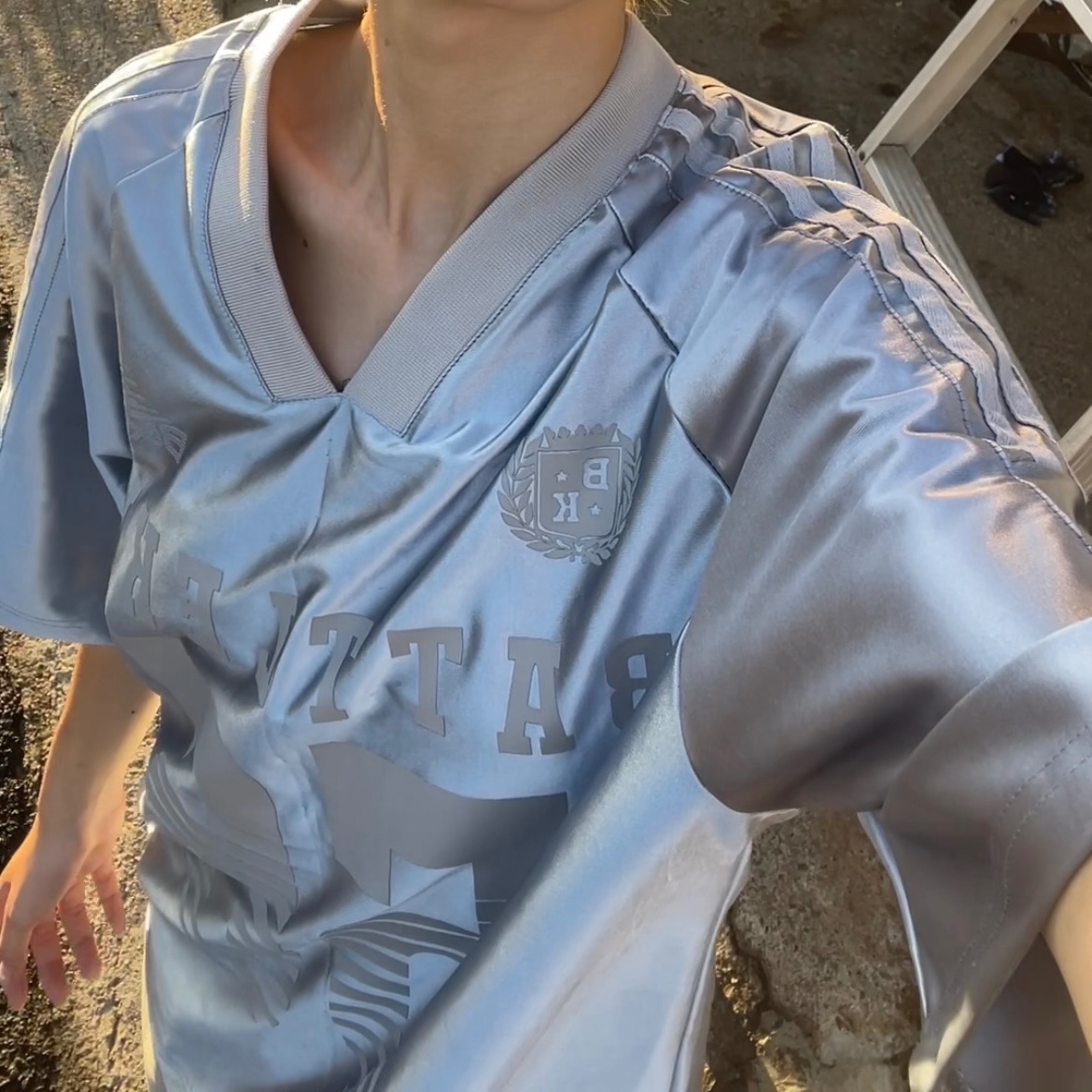 🪧運動風數字球衣 灰/藍/黑