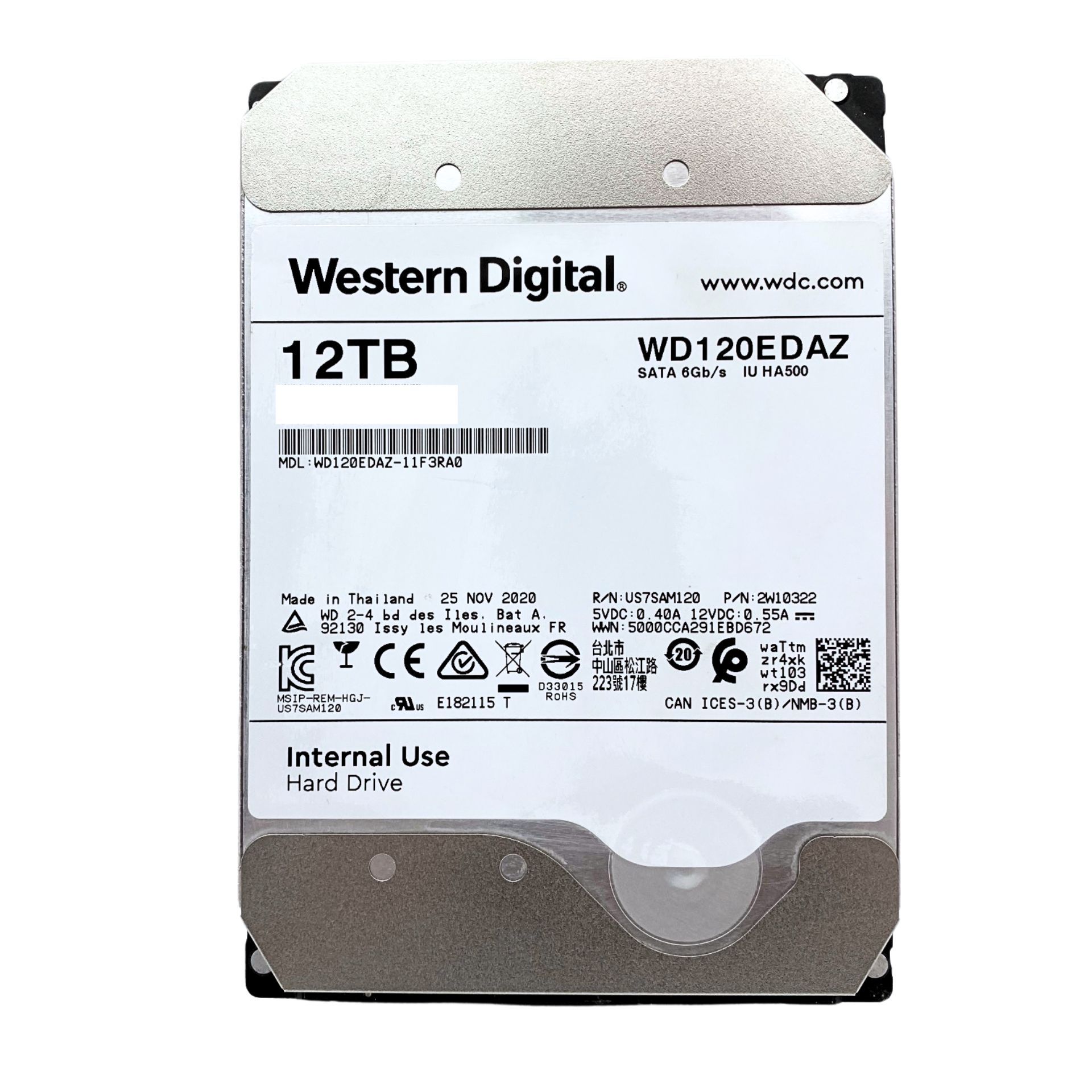 WD 12TB SATA WD120EDAZ 企業級硬碟 健康度100% 二手良品