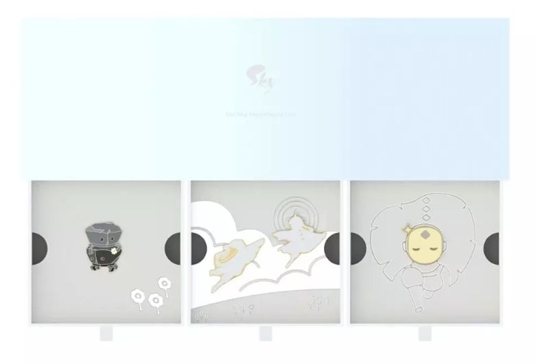 你我成雙徽章、光之翼禮盒外殼（無抽屜）