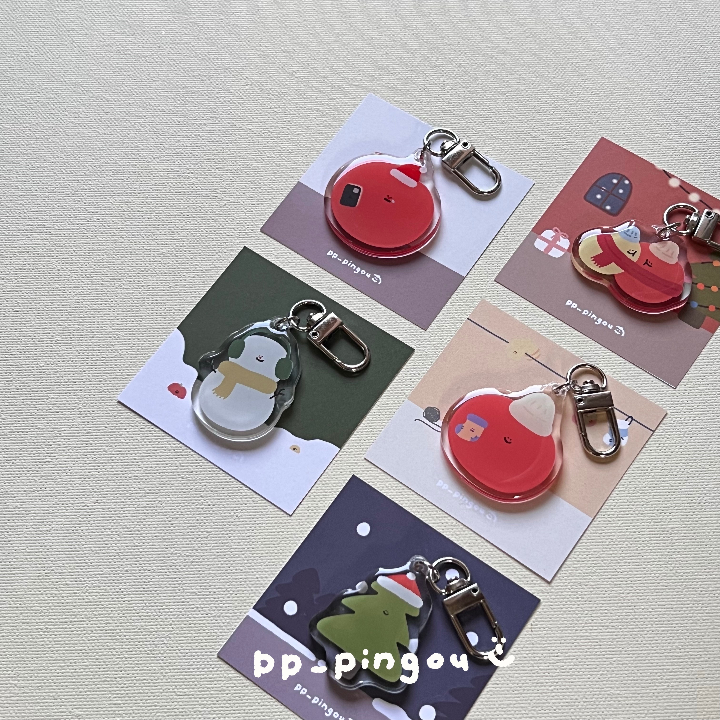 【pingou】聖誕節吊飾｜聖誕｜滴膠吊飾｜壓克力