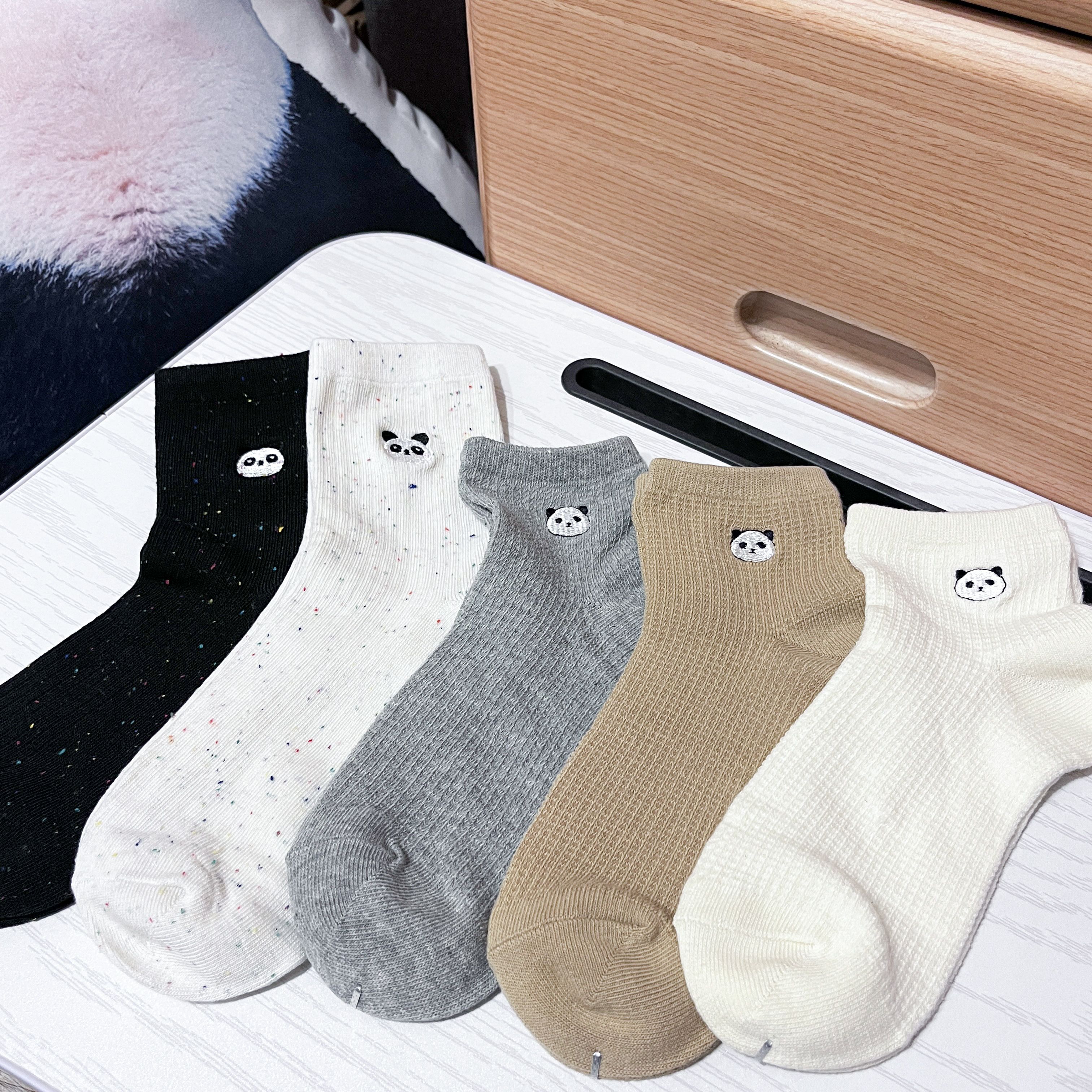 小小熊貓刺繡長襪