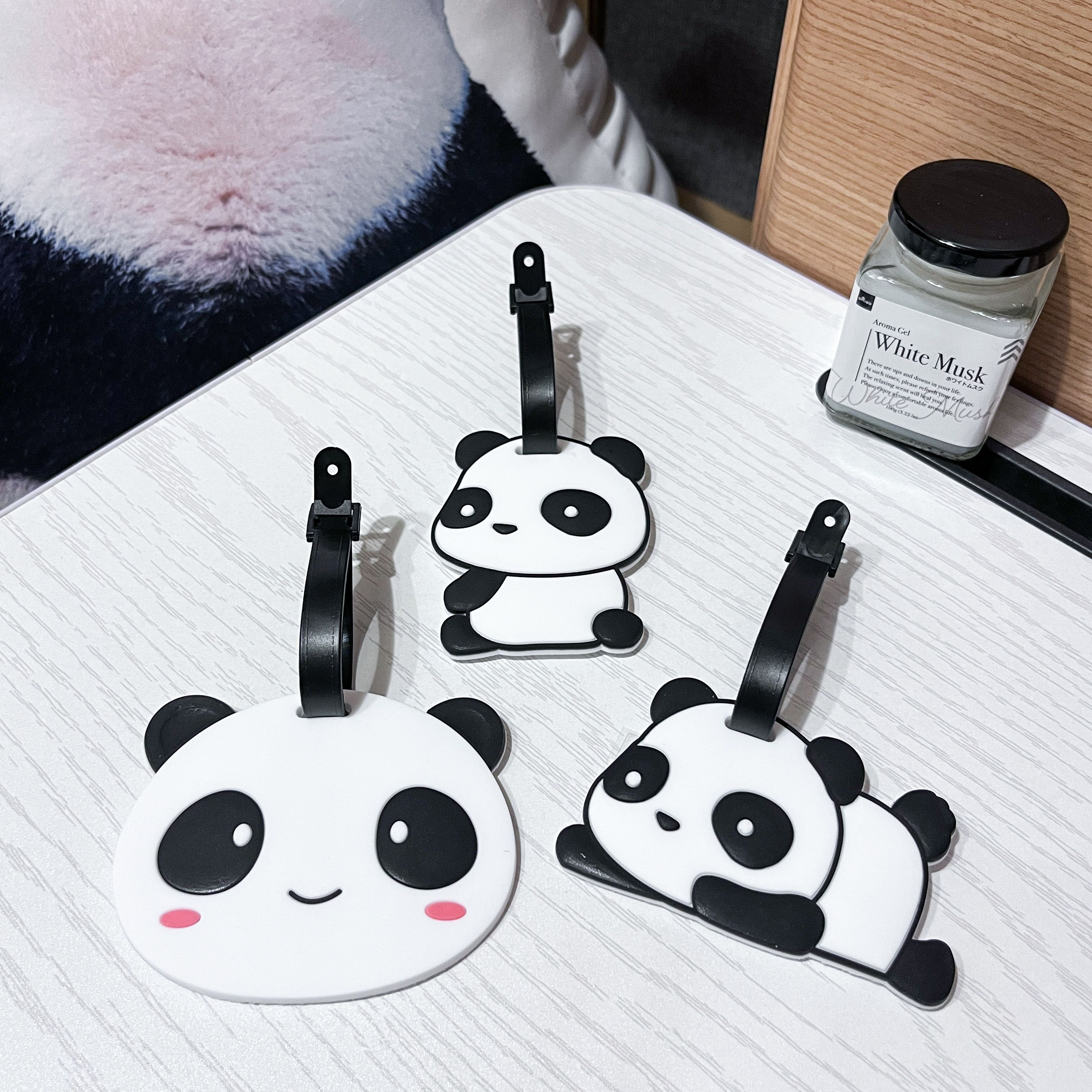 卡通熊貓行李吊牌