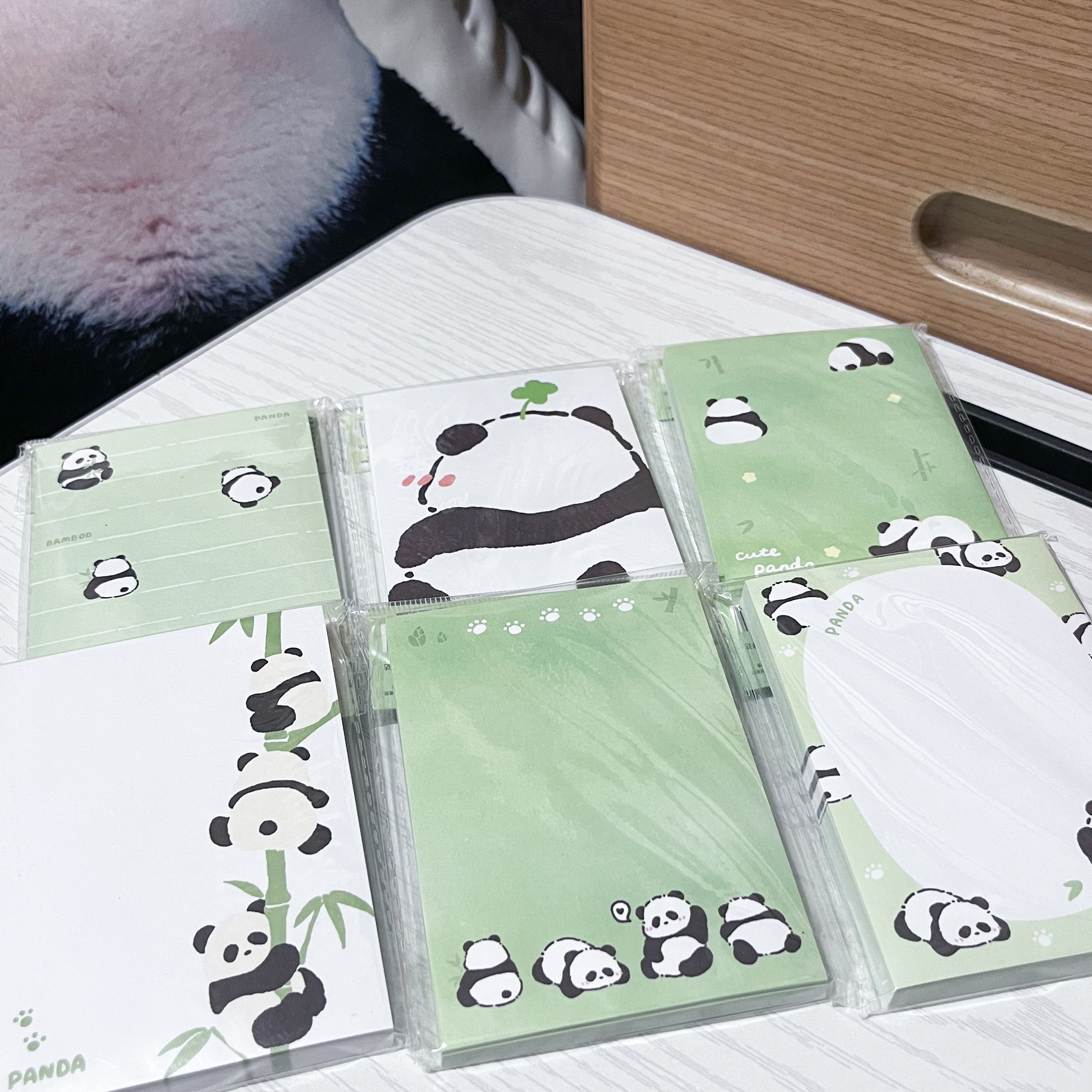 手繪風熊貓便條紙