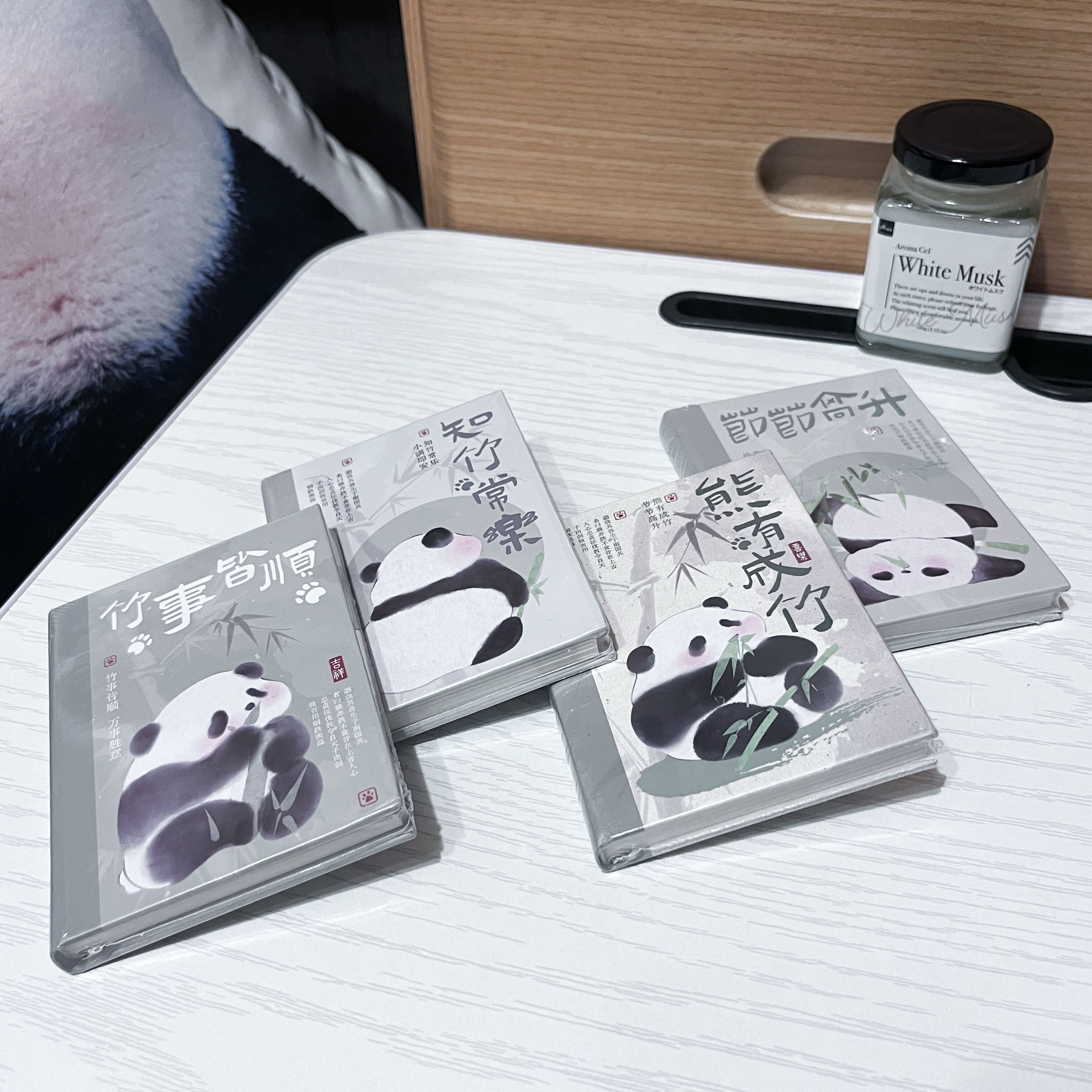 水墨風熊貓筆記本