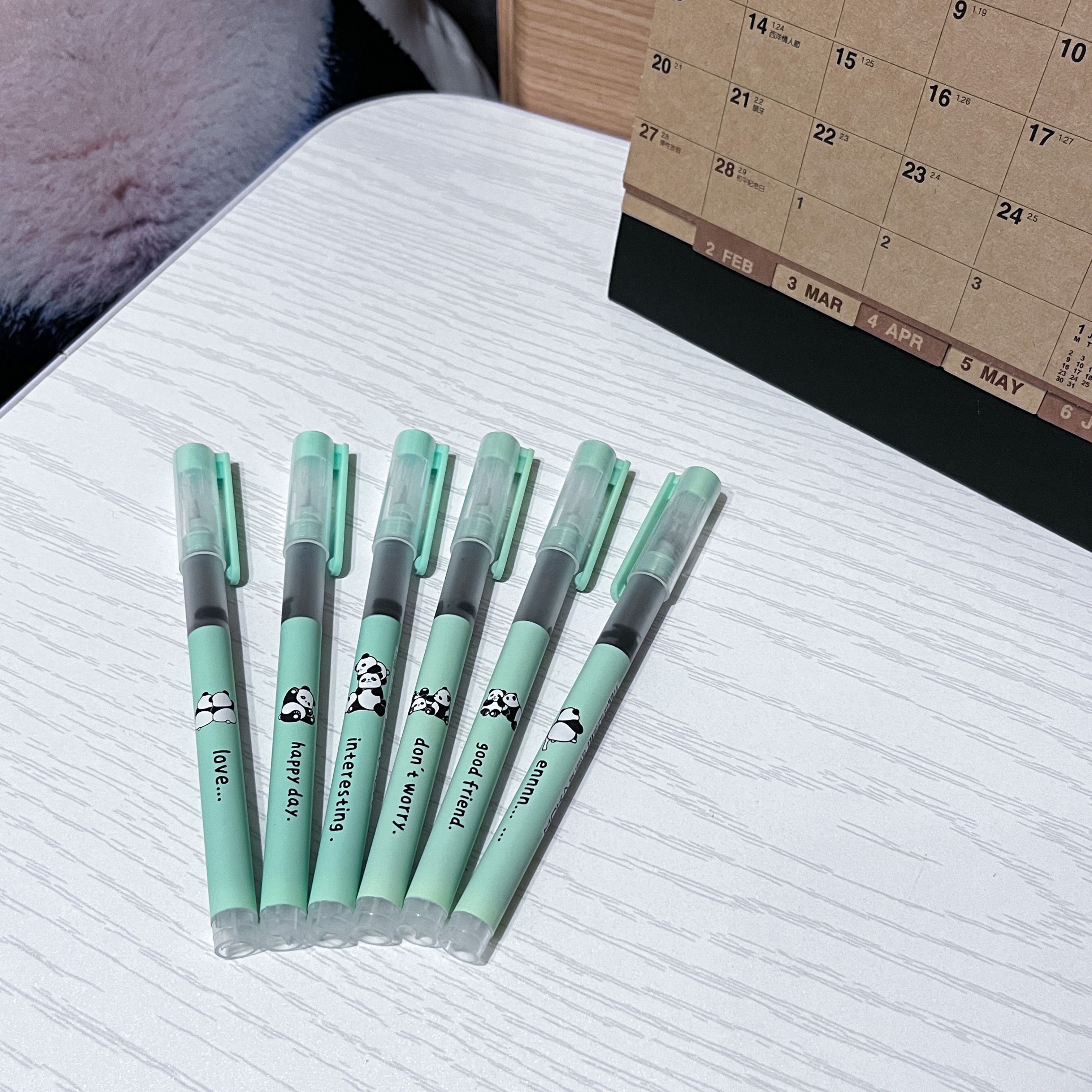 薄荷熊貓原子筆