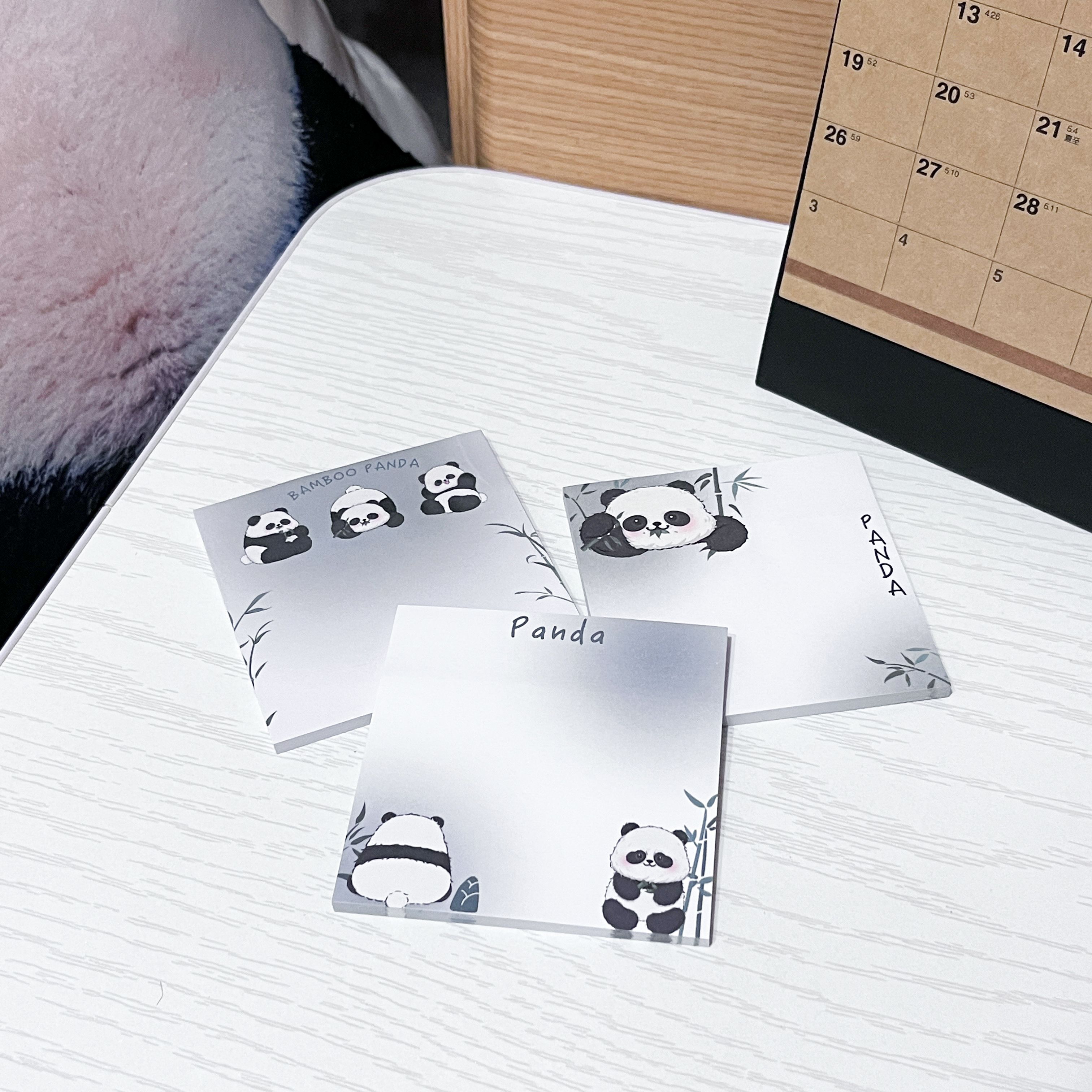 卡通熊貓便利貼