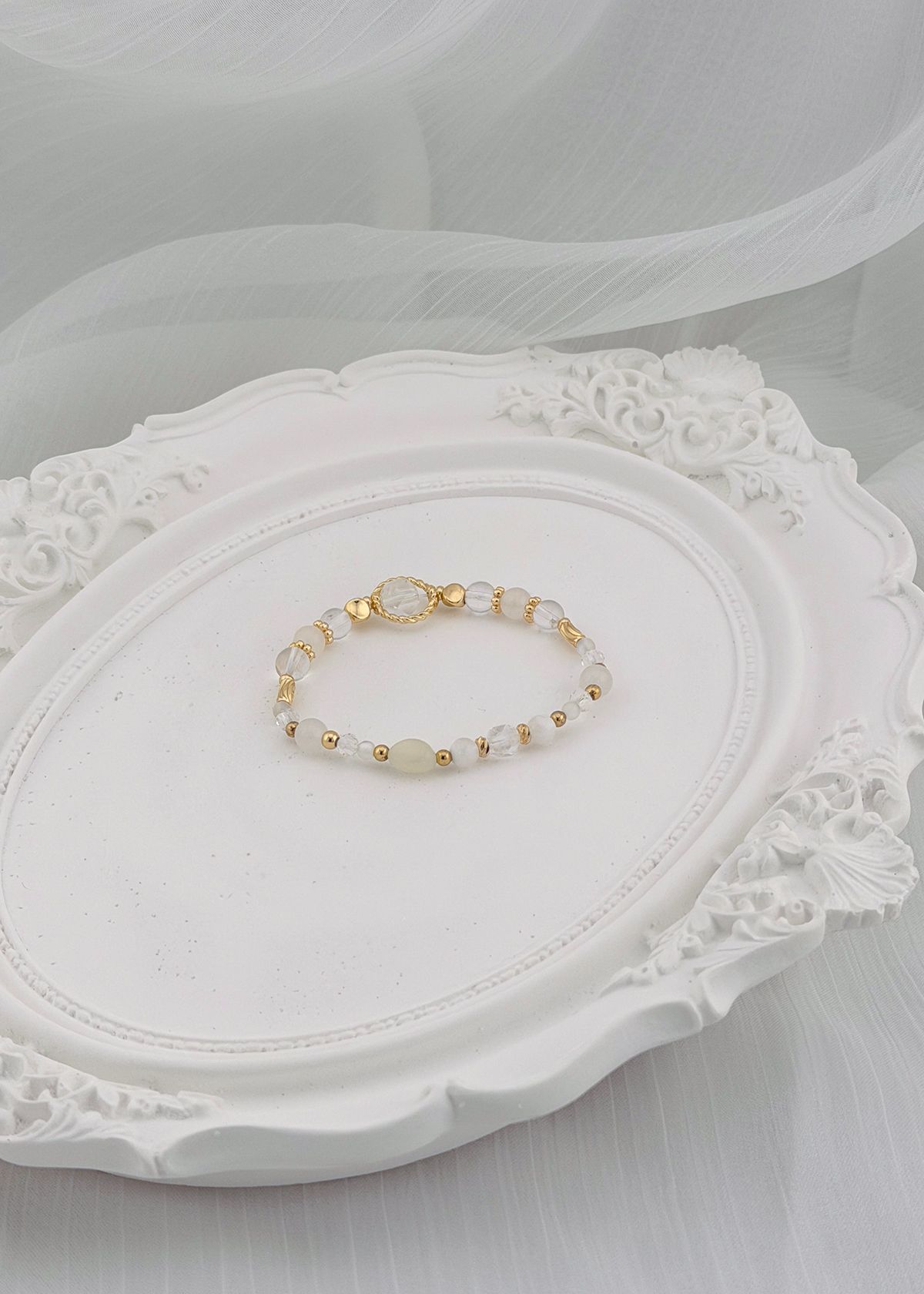 浮雲卷舒丨天然水晶 設計款手環B51103