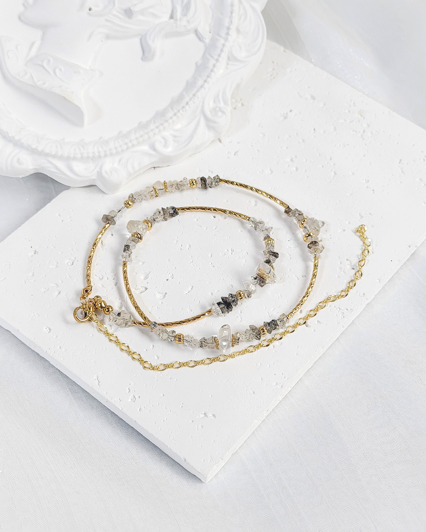 夜光丨是項鍊也是手鍊三層式手鍊 B60104