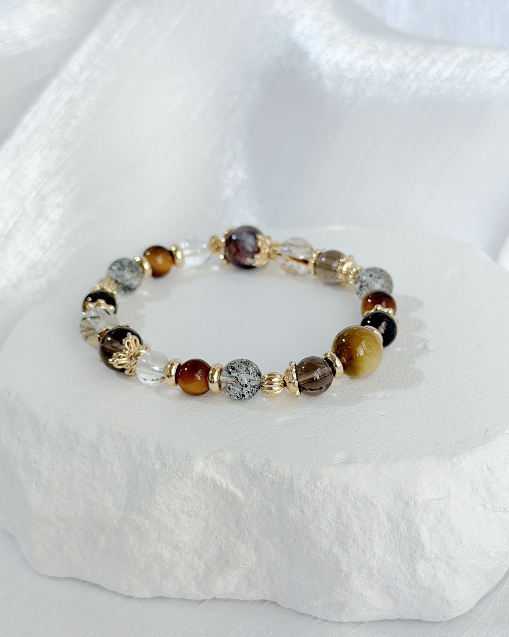 埋下的種子｜天然水晶 設計款手環 B4904