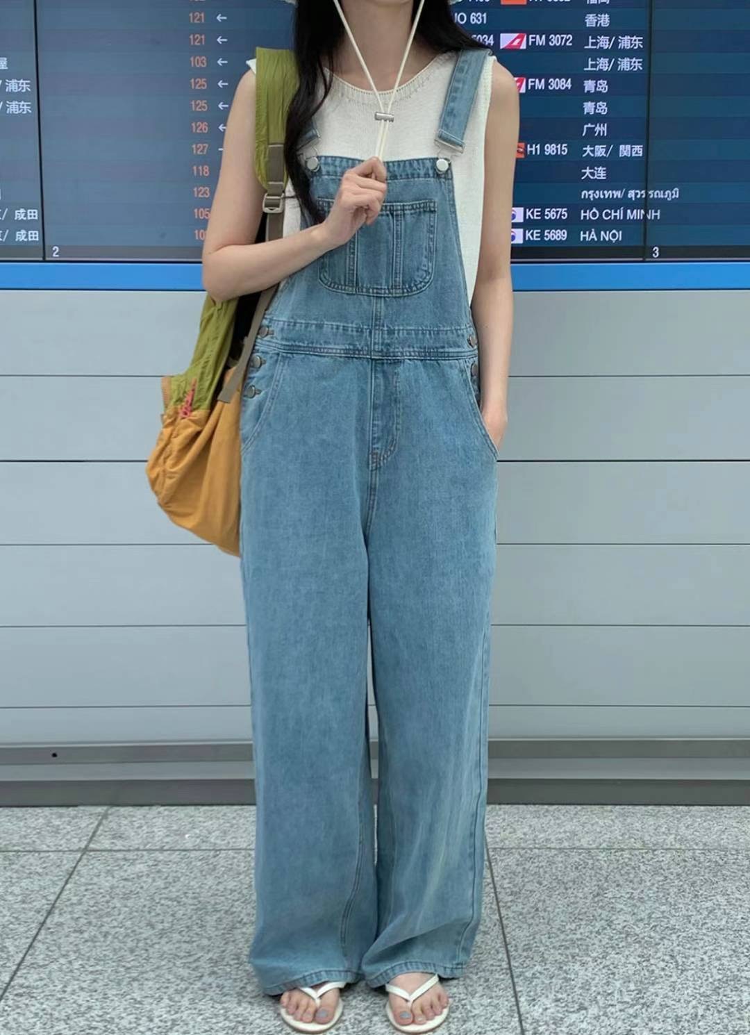 童趣牛仔吊帶褲 2405B24