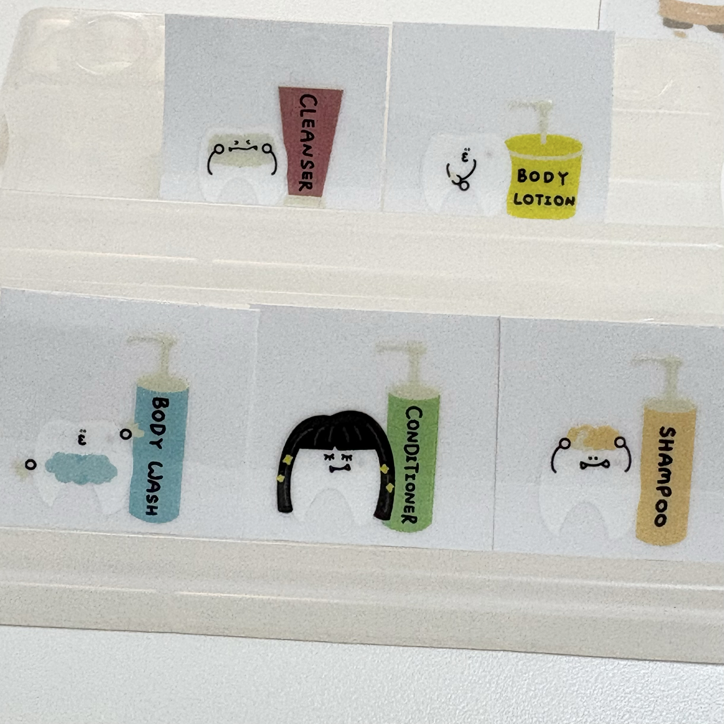 兩顆牙齒旅行組轉印貼1.5cm-2cm