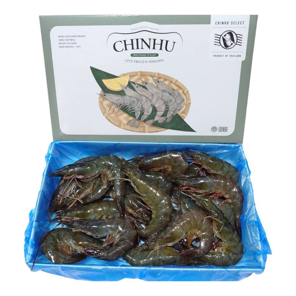 泰國活凍白蝦 36/40 萊姆蝦 毛重600g 特優級