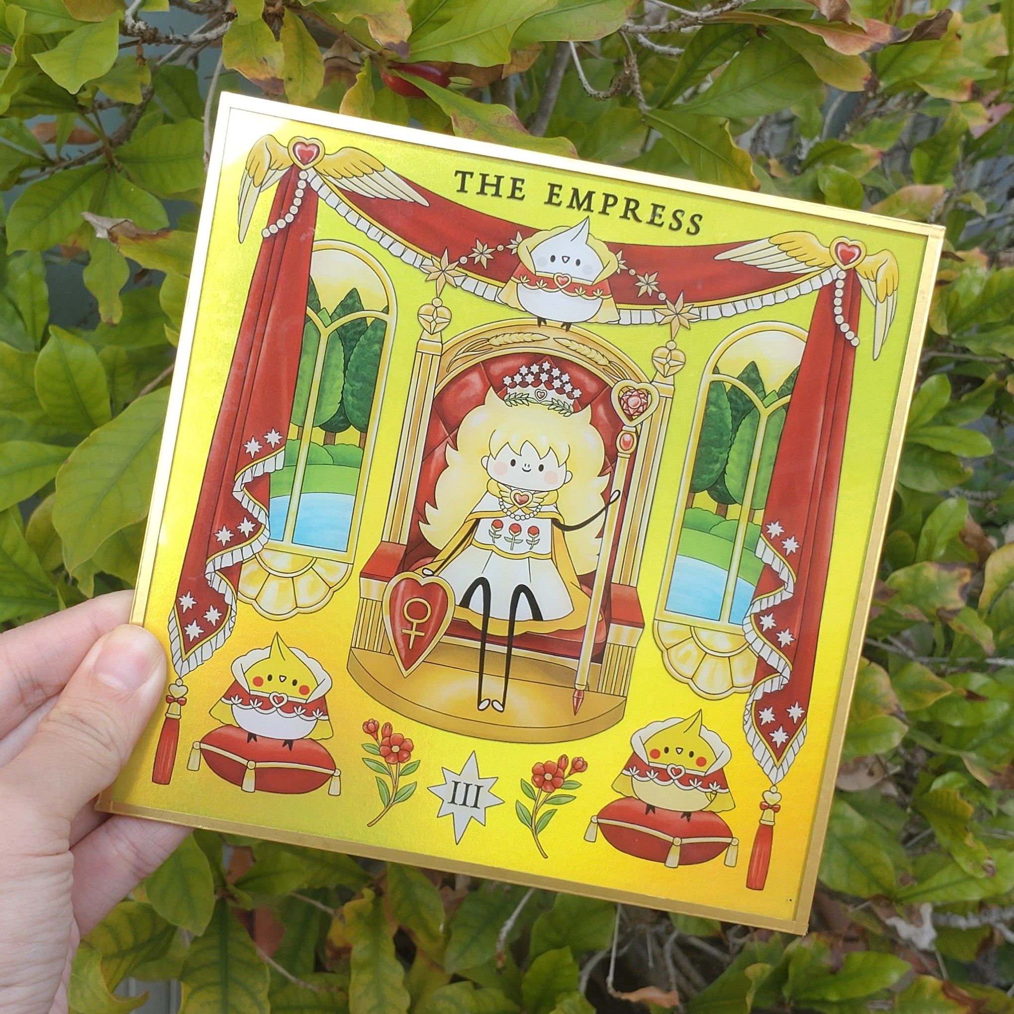 塔羅女皇壓克力色紙